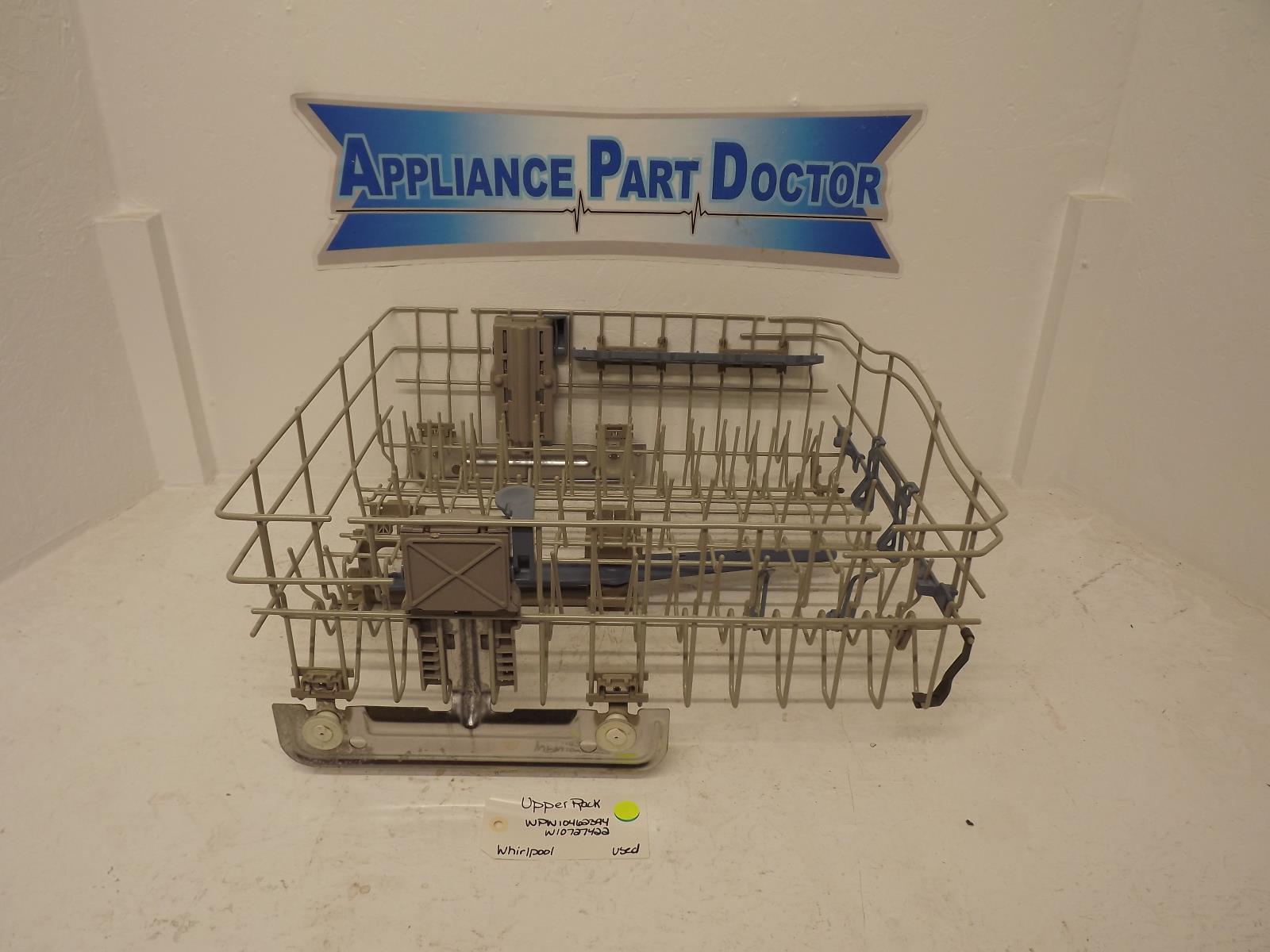 Whirlpool Dishwasher WPW10462394 W10727422 Upper Rack Used Whirlpool Dishwasher WPW10462394 W10727422 Upper Rack Used